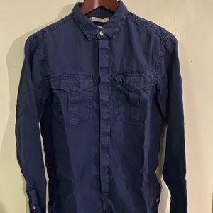 Linen tailored slim-fit